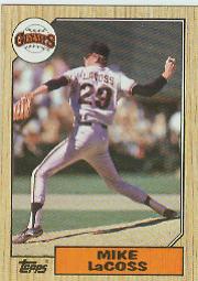1987 Topps Baseball Cards      151     Mike LaCoss